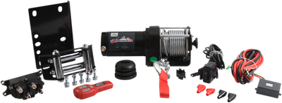 ALL BALLS Winch - 3500 LB - Wire - 2 Bolt 431-01022