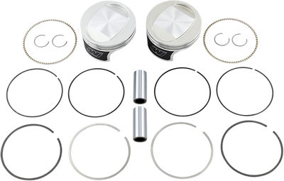 WISECO Tracker™ Series Piston Kit - 3.895" - 88 Cubic Inch Bored to 95 Cubic Inch - +0.020" - Twin Cam K0207P2