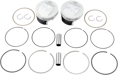 WISECO Tracker™ Series Piston Kit - 3.895" - 88 Cubic Inch Bored to 95 Cubic Inch - +0.020" - Twin Cam K0208P2