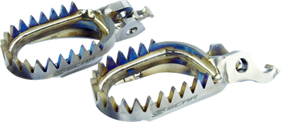 SCAR RACING Anti-Mud Titanium Foot Pegs - Triumph TF S9516AM