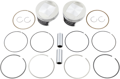 WISECO Tracker™ Series Piston Kit - 3.875" - 88 Cubic Inch Bored to 95 Cubic Inch - Standard - Twin Cam K0207PS