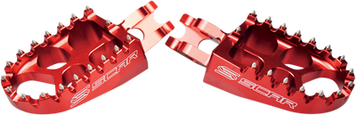 SCAR RACING Evolution Foot Pegs - Red - Honda/Kawasaki S3515R