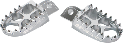 SCAR RACING Evo Foot Pegs - Silver - Honda/Kawasaki S3515