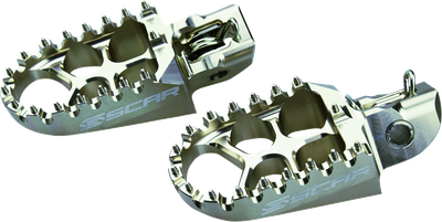 SCAR RACING Evo Foot Pegs - Silver - Husqvarna/KTM/Gas Gas S5511T