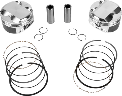 JE PISTONS Piston Kit - 3.937" Bore - 4.375" Stroke - 12.0:1 CR - 107" M8 398754
