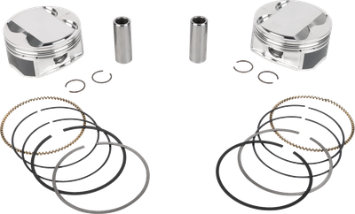 JE PISTONS Piston Kit - 4.125" Bore - 4.625" Stroke - 11.5:1 CR - 121" M8 400175