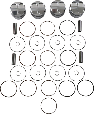 JE PISTONS Piston Kit - 72.00 mm - 12.0:1 CR - Honda 138979