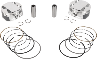 JE PISTONS Piston Kit - 4.250" Bore - 4.625" Stroke - 12.0:1 CR - 121" M8 400181