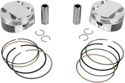 JE PISTONS Piston Kit - 4.080" Bore - 4.375" Stroke - 11.5:1 CR - 107" M8 398728