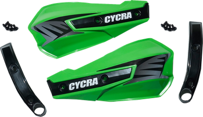 CYCRA Replacement Vortex Handshields w/ Abrasion Guards - Green  1CYC-1029-72