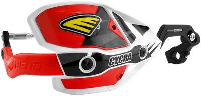 CYCRA 7/8" Ultra Probend™ CRM Wrap Around Handguards - White/Red 1CYC-7407-32X