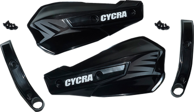 CYCRA Replacement Vortex Handshields w/ Abrasion Guards - Black  1CYC-1029-12