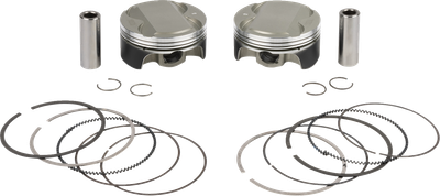 WOSSNER Piston Kit - 4.375" Stroke - 107 CID - M8 K4081DA-2