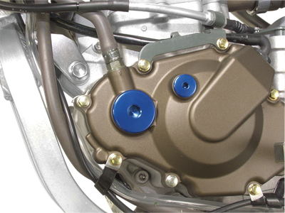 WORKS CONNECTION Engine Timing Plug - Blue - Kawasaki - KX250F/KX450F/KLX450R 24-543