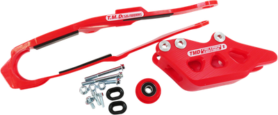 T.M. DESIGNWORKS Chain Guide/Slider - Red - Honda DCK-OR16-RD