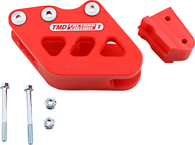 T.M. DESIGNWORKS Chain Guide - Red - Honda RCG-CRM-RD