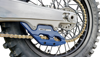 T.M. DESIGNWORKS Factory Edition Chain Guide With Replacement Wear Pad - Blue - Gas Gas/Husqvarna/KTM RCG-KT5-BL2