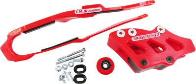 T.M. DESIGNWORKS Chain Guide/Slider - Red - Honda DCK-OR17-RD