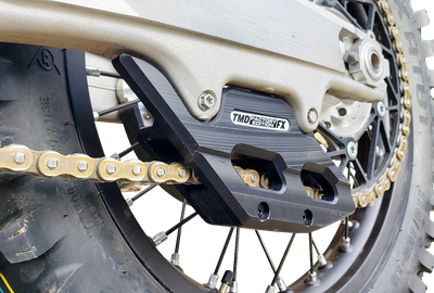 T.M. DESIGNWORKS Factory Edition Chain Guide With Replacement Wear Pad - Black - Gas Gas/Husqvarna/KTM RCG-KT5-BK