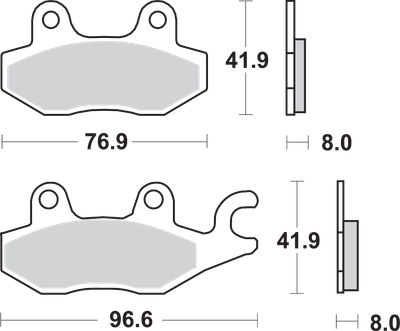 SBS HS Brake Pads - Kawasaki 638HS