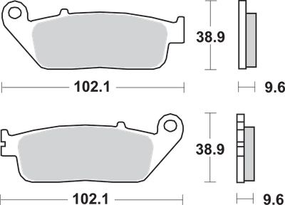 SBS HS Brake Pads - Honda 700HS