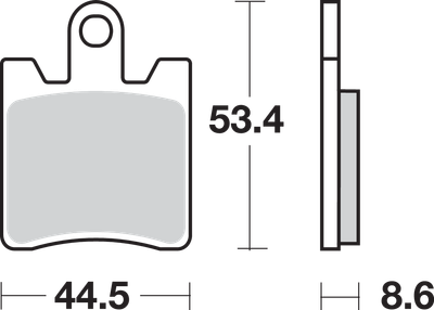 SBS HS Brake Pads - FJR 1300 - 740HS 740HS