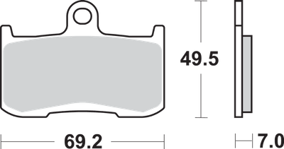 SBS Dual Carbon Brake Pads 782DC