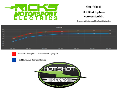 RICK'S MOTORSPORT ELECTRIC Charging Kit - Kawasaki 99-201H