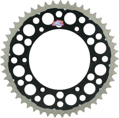 RENTHAL Twinring™ Rear Sprocket - 51 Tooth - Black - Kawasaki/Suzuki 1120-520-51GPBK