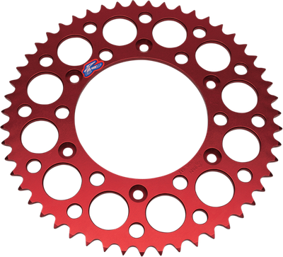 RENTHAL Rear Sprocket - Aluminum - 49 Tooth - Red - Honda 154U-520-49GRRD