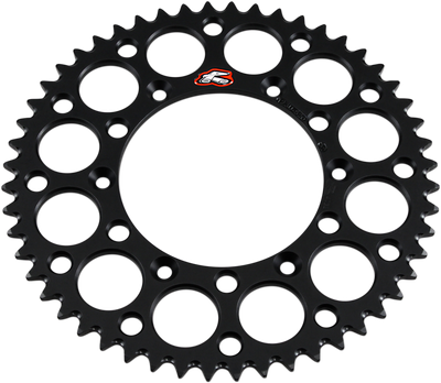 RENTHAL Rear Sprocket - Aluminum - 52 Tooth - Black - Suzuki 123U-520-52GYBK