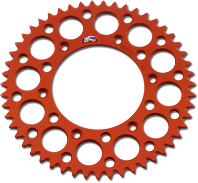 RENTHAL Rear Sprocket - Aluminum - 51 Tooth - Orange 224U-520-51GPOR
