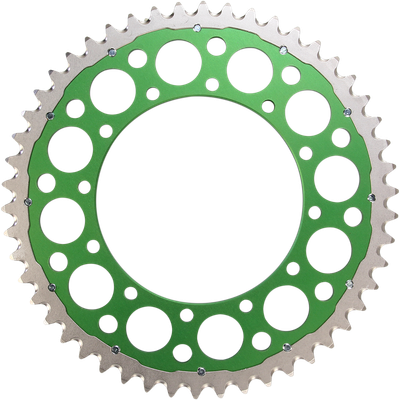 RENTHAL Twinring™ Rear Sprocket - 50 Tooth - Green - Kawasaki/Suzuki 1120-520-50GPGN