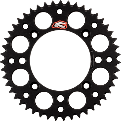 RENTHAL Rear Sprocket - Aluminum - 47 Tooth - Black - Gas Gas/Husqvarna/KTM 518U-420-47GPBK