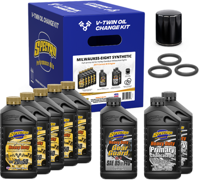 V Twin Full Oil Service Kit M8 Synthetic