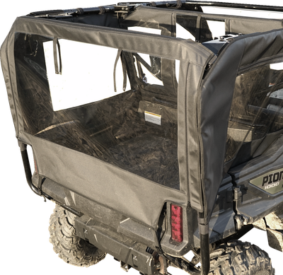 SEIZMIK Soft Doors - Middle/Rear Windows - Black/Clear - Honda - Pioneer 51-20983