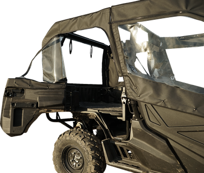 SEIZMIK Soft Doors - Middle/Rear Windows - Black/Clear - Honda - Pioneer 51-20983