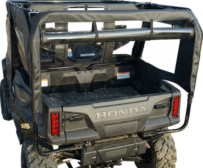 SEIZMIK Soft Doors - Middle/Rear Windows - Black/Clear - Honda - Pioneer 51-20983