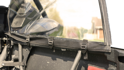 SEIZMIK Soft Upper Doors - Black/Clear - Can-Am - Maverick 51-20993