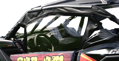 SEIZMIK Soft Upper Doors - Black/Clear - Can-Am - Maverick 51-20993