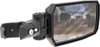 SEIZMIK Mirrors - Trailrider - Side View - Rectangle - Black - 1.875"/2" ROPS - Pair 56-90094KIT