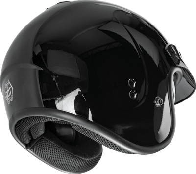 Gm 32 Open Face Helmet Black 3x