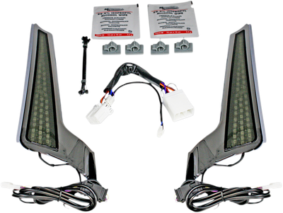 CUSTOM DYNAMICS Fascia LED Light Panels - Chrome/Smoke CD-FASCIA-HD-CS