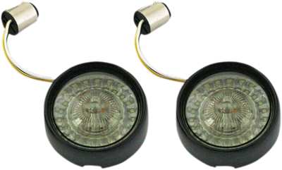 CUSTOM DYNAMICS Bullet Turn Signal - 1157 - Gloss Black - Smoke Lens PB-BB-AW-1157BS