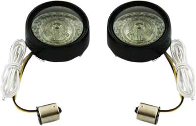 CUSTOM DYNAMICS Bullet Turn Signal - 1156 - Gloss Black - Smoke Lens PB-BB-AW-1156BS