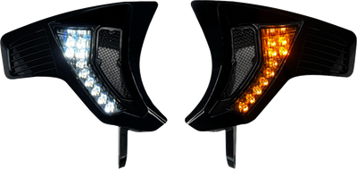 CUSTOM DYNAMICS Shark Demon® Turn Signal Vents - Smoke Lens SD-RG23-VTS-AW