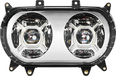 CUSTOM DYNAMICS ProGLOW™ Headlight - Chrome - Road Glide PG-RG-C