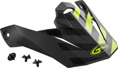 Visor W/Screws Fame Mx 86 Matte Dark Grey/Hi Vis