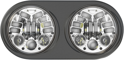 CUSTOM DYNAMICS Adaptive LED Headlight - Chrome - Black PB-RG13A-C