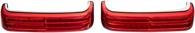 CUSTOM DYNAMICS Saddlebag LED Lights - Sequential - Chrome/Red PB-SBSEQ-BCM4CR